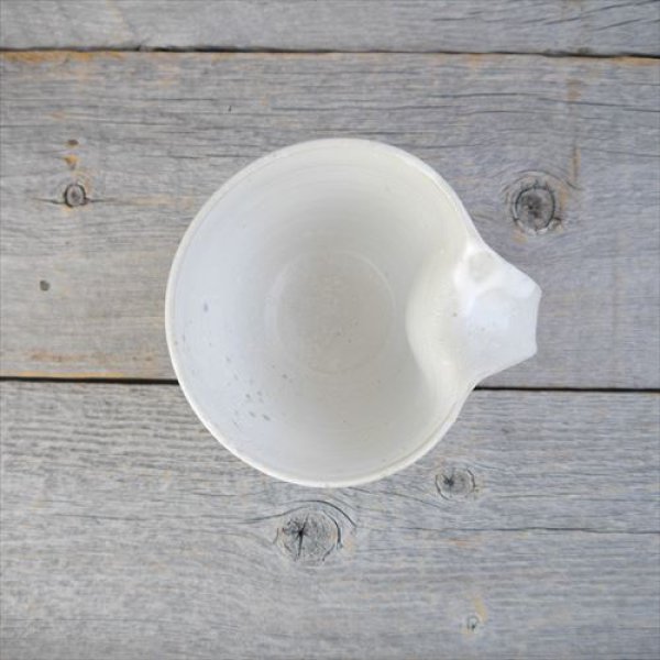 画像6: 福岡/都府樓焼/耒仙山房/フリーカップ/藁白/温掛け赤/Φ11 X H7.5 (6)