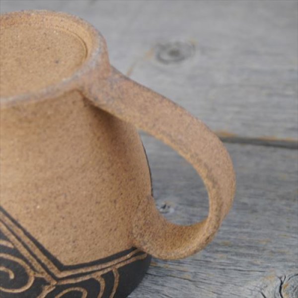 画像7: 沖縄/やちむん/てぃぬひら工房/マグカップ/Φ7.5 X H9 (7)