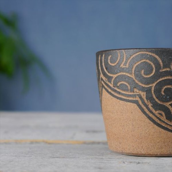 画像4: 沖縄/やちむん/てぃぬひら工房/カップ/Φ8 X H7.2 (4)