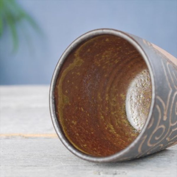 画像5: 沖縄/やちむん/てぃぬひら工房/カップ/Φ8 X H7.2 (5)