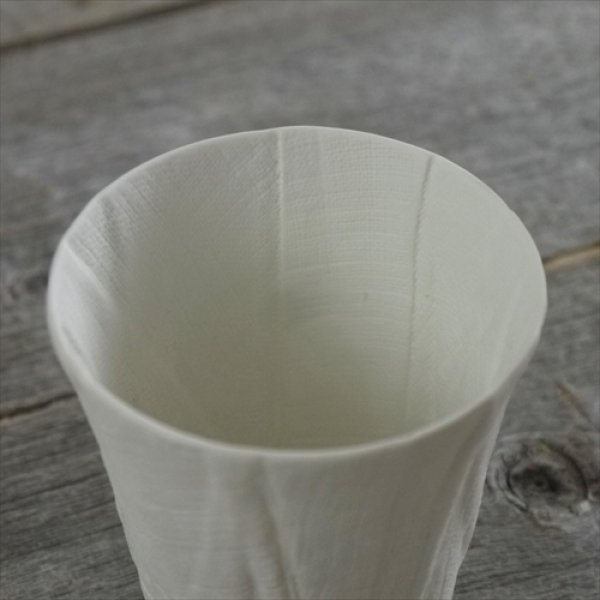 画像6: 有田焼/文山製陶/ceramic mimic fabric/タンブラー/プレーン/Φ7.5 X H9.5 (6)