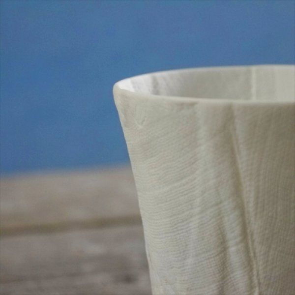画像5: 有田焼/文山製陶/ceramic mimic fabric/タンブラー/プレーン/Φ7.5 X H9.5 (5)