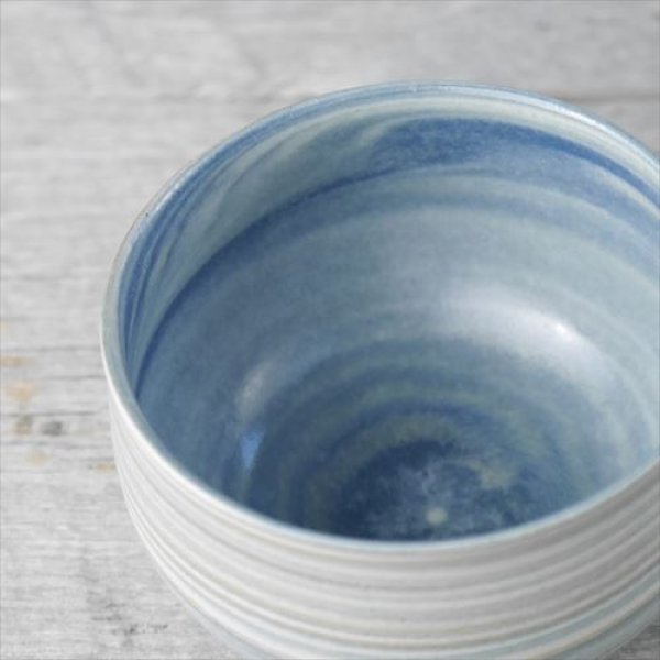 画像5: 丹波立杭焼/千代市陶房/清水万佐年/marbleフリーカップ/ブルー/ピンク/Φ8.5 X H6 (5)