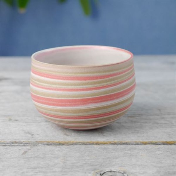 画像11: 丹波立杭焼/千代市陶房/清水万佐年/marbleフリーカップ/ブルー/ピンク/Φ8.5 X H6 (11)