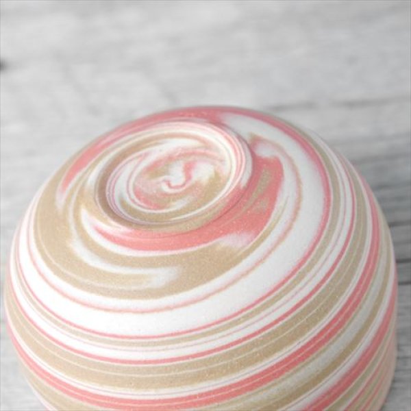 画像13: 丹波立杭焼/千代市陶房/清水万佐年/marbleフリーカップ/ブルー/ピンク/Φ8.5 X H6 (13)