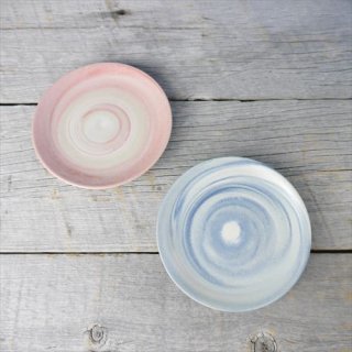 丹波立杭焼/千代市陶房/清水万佐年/marble湯呑みカップ/ピンク
